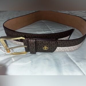 MK women’s Brown and Tan Belt
